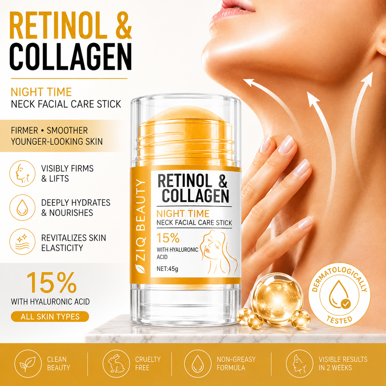 Nightime Revive: Neck and Face Firming Cream